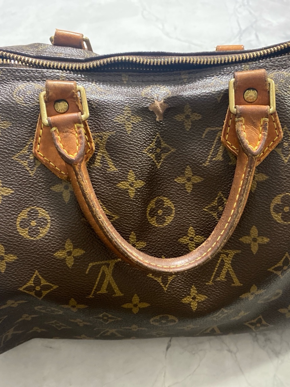 Louis Vuitton Vintage Monogram Speedy 30 Bag AS IS Repair Project